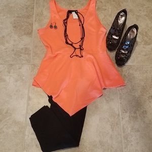 Bright Peplum Blouse